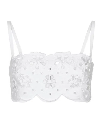 DOLCE & GABBANA DOLCE  GABBANA CUT-OUT DETAILED LACE TOP