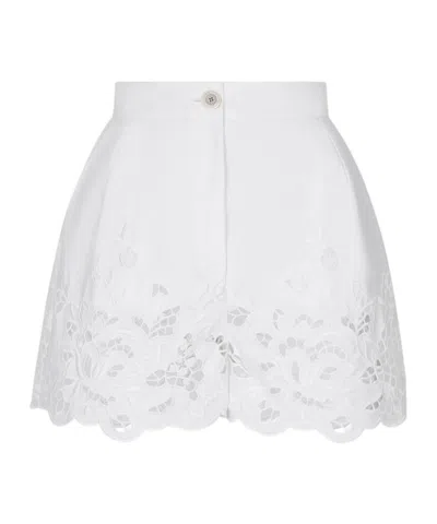 DOLCE & GABBANA DOLCE  GABBANA POPLIN CUT-OUT SHORTS