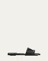 Dolce & Gabbana Black Flats With Cut-out Band And Dg Logo In Soft Rubber Woman In Nero