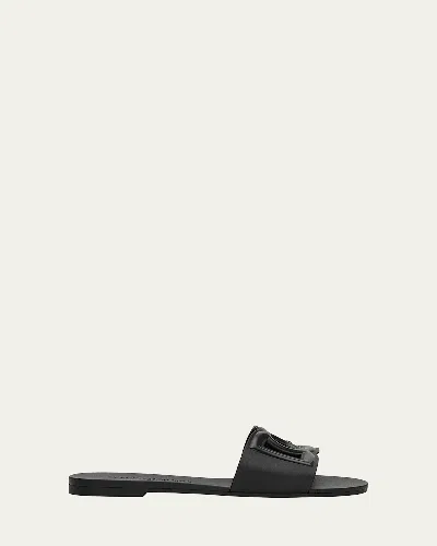 DOLCE & GABBANA CUT-OUT DG RUBBER SANDALS