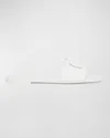 Dolce & Gabbana Black Flats With Cut-out Band And Dg Logo In White