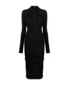Dolce & Gabbana Black Viscose Blend Midi Dress In Black