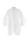 Dolce & Gabbana Cut-out Embroidery Shirt With Scalloped Hem
