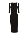 Dolce & Gabbana Cut-out Midi Dress In Black