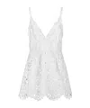 Dolce & Gabbana Cotton Minidress With Straps And Cut-out Detailing In White