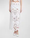 Dolce & Gabbana Longue Skirt With Cut-out In White