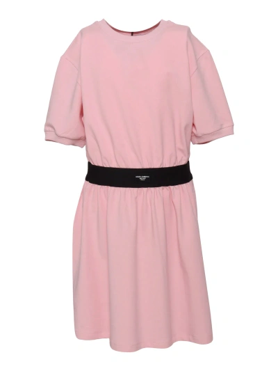 Dolce & Gabbana Kids' D&g Short Sleeve Dress In Pink