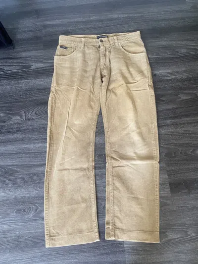 Pre-owned Dolce & Gabbana D&g Tan Corduroy Pants