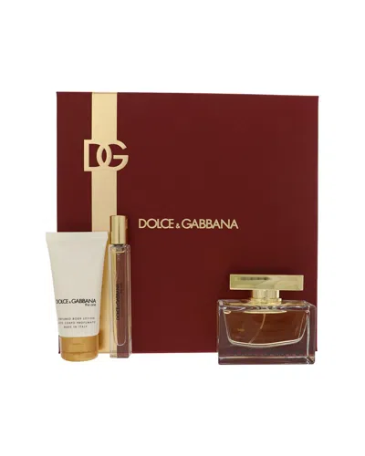 Dolce & Gabbana D&g The One 3pc 2.5 Edp Spr In Transparent