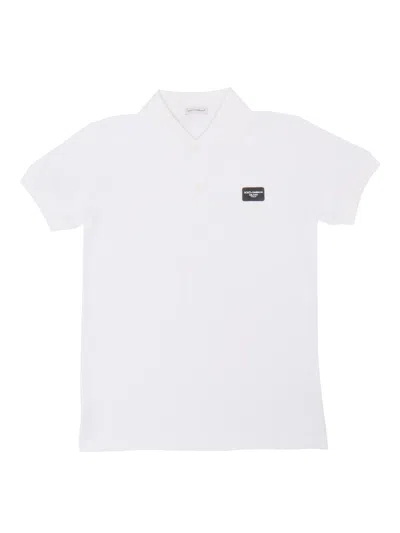 Dolce & Gabbana Kids' D&g White Polo