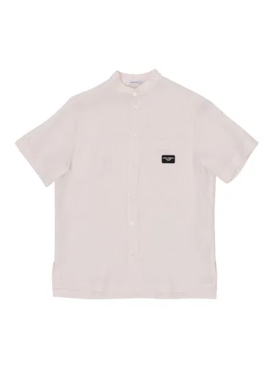 Dolce & Gabbana Kids' D&g White Shirt In Beige