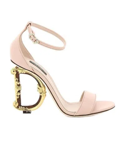DOLCE & GABBANA DOLCE  GABBANA BAROQUE DG HEEL SANDALS