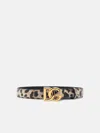 Dolce & Gabbana Leopard-print Leather Belt In Brown