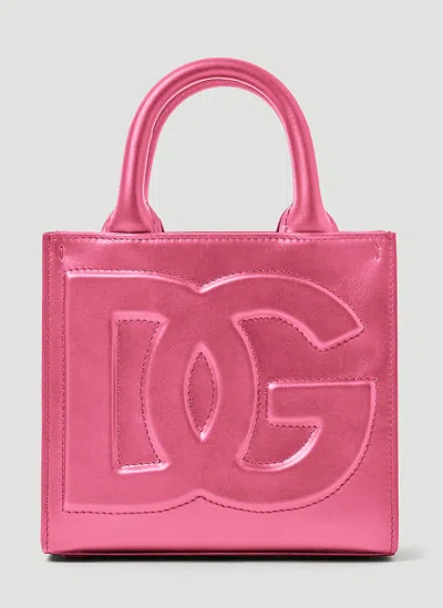 Dolce & Gabbana Daily Mini Shopping Bag In Pink