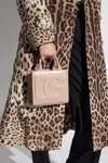 Dolce & Gabbana Mini Leather Dg Daily Shopper Bag In Beige