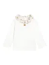 Dolce & Gabbana Daisy-print Ruffled Top In White