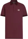 Dolce & Gabbana Dark Aubergine Cotton T-shirts And Polos In Burgundy