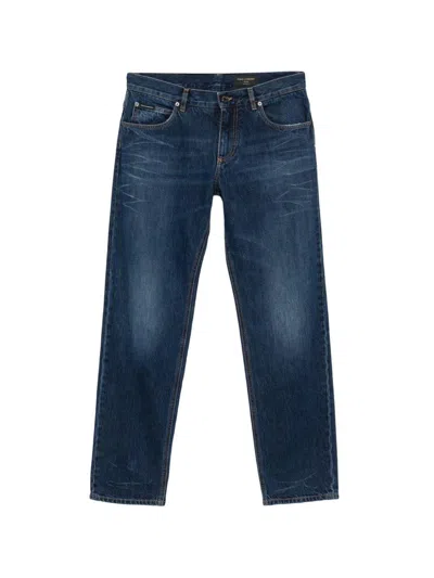 Dolce & Gabbana Dark Blue Cotton Jeans Dolce E Gabbana