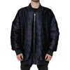 Dolce & Gabbana Dark Blue Quilted Full Zip Bomber Jacket In Green