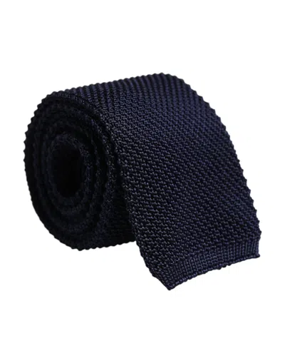 Dolce & Gabbana Dark Blue Silk Adjustable Neckmen's Men's Tie