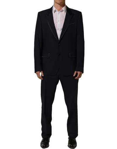 Pre-owned Dolce & Gabbana Dark Blue Single Breasted 2 Piece Men Men's Suit ()