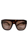 Dolce & Gabbana Dark Brown Havana Dg4398f Square Frame Eyewear Sunglasses