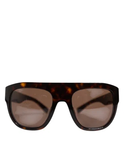 Dolce & Gabbana Dark Brown Havana Dg4398f Square Frame Eyewear Sunglasses