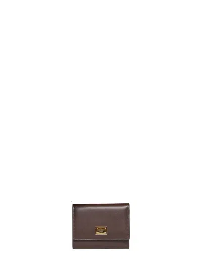 Dolce & Gabbana Dark Brown Plongé Calfskin Leather Wallet
