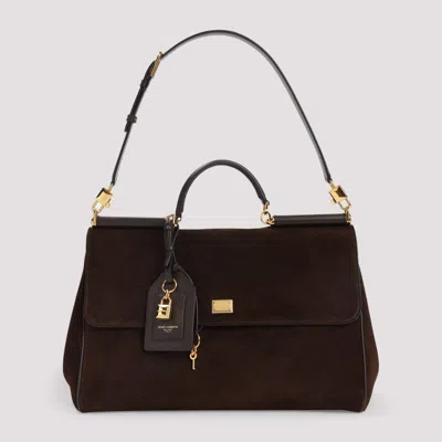 Dolce & Gabbana Dark Brown Sicily Satchel
