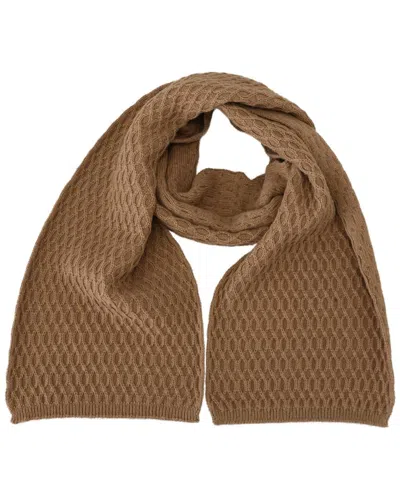 DOLCE & GABBANA DOLCE & GABBANA DARK BROWN WRAP SHAWL KNITTED CAME