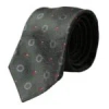 Dolce & Gabbana Dark Gray 100% Silk Fantasy Adjustable Men Men's Tie In Dark Gray