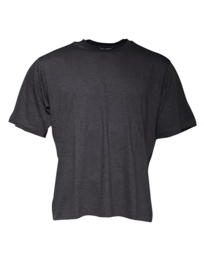 Dolce & Gabbana Dark Gray Crew Neck Short Sleeves Men's T-shirt