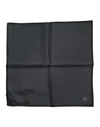 Dolce & Gabbana Dark Gray Dg Crown Silk Square Foulard Scarf