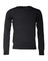 Dolce & Gabbana Gray Wool Logo Knitted Men Pullover Sweater In Black