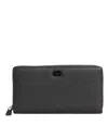 Dolce & Gabbana Dark Gray Leather Dg Logo Zip Around Continental Wallet