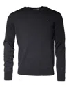 Dolce & Gabbana Dark Gray Wool Crew Neck Pullover Sweater In Dark Gray