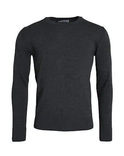 Pre-owned Dolce & Gabbana Dark Gray Wool Crew Neck Pullover Sweater