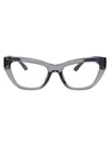 Dolce & Gabbana Dark Grey Injectate Glasses In Gray