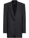 Dolce & Gabbana Dark Grey Melange Women's Jacket
