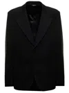 Dolce & Gabbana Dark Grey Pinstriped Blazer In Dark Grey