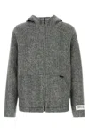 Dolce & Gabbana Melange Grey Acrylic Blend Jacket In Grey