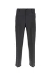 Dolce & Gabbana Trousers Wool Blend Pleated Front In Melangegrigi
