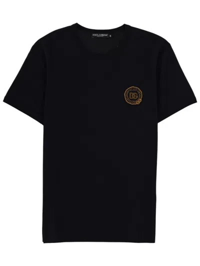 DOLCE & GABBANA DARK NAVY LOGO T-SHIRT