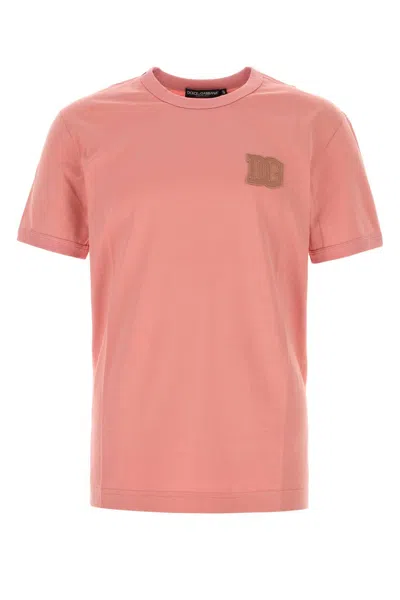 Dolce & Gabbana Dark Pink Cotton T-shirt