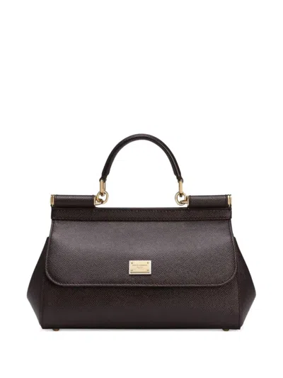 Dolce & Gabbana Dark Purple Sicily Medium Satchel