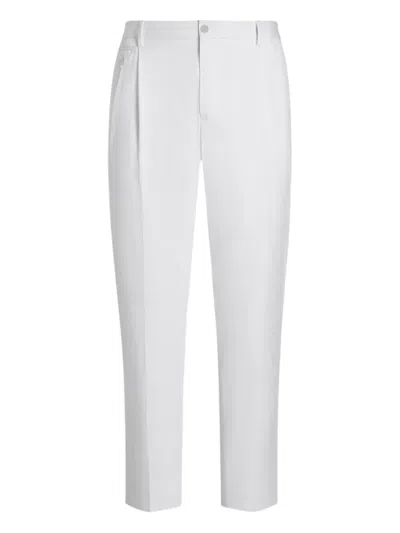 Dolce & Gabbana Dart-detail Tailored Trousers In White