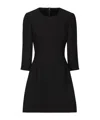 Dolce & Gabbana Dart-detailing Minidress In Black