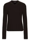 Dolce & Gabbana Man Sweater Dark Brown Size 40 Virgin Wool In Brown