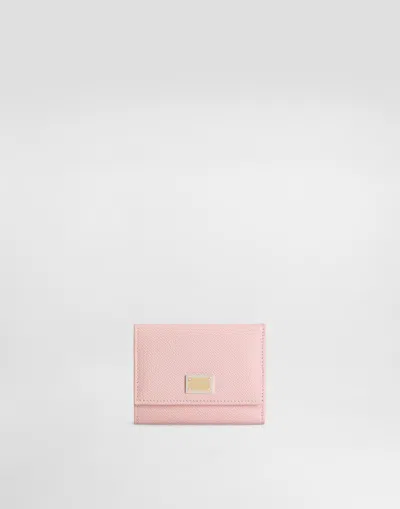 Dolce & Gabbana Dauphine Calfskin Wallet In White