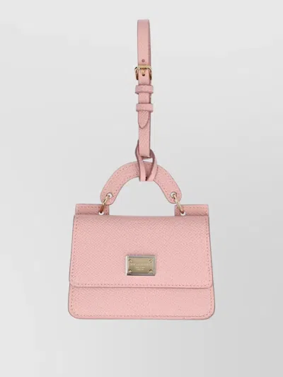Dolce & Gabbana Dauphine Card Case Adjustable Strap In Pink